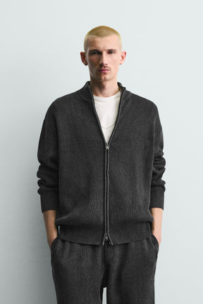 Textured Knit Cardigan