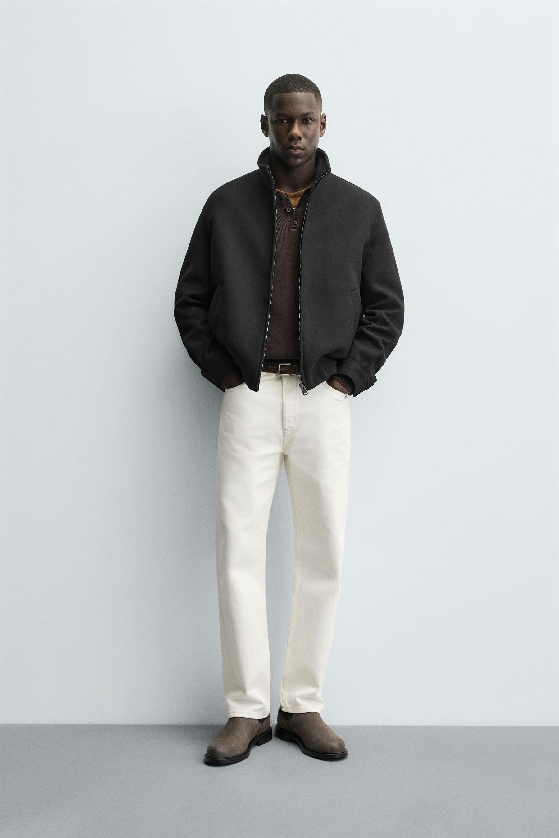 REGULAR FIT WOOL BLEND JACKET - Image 1