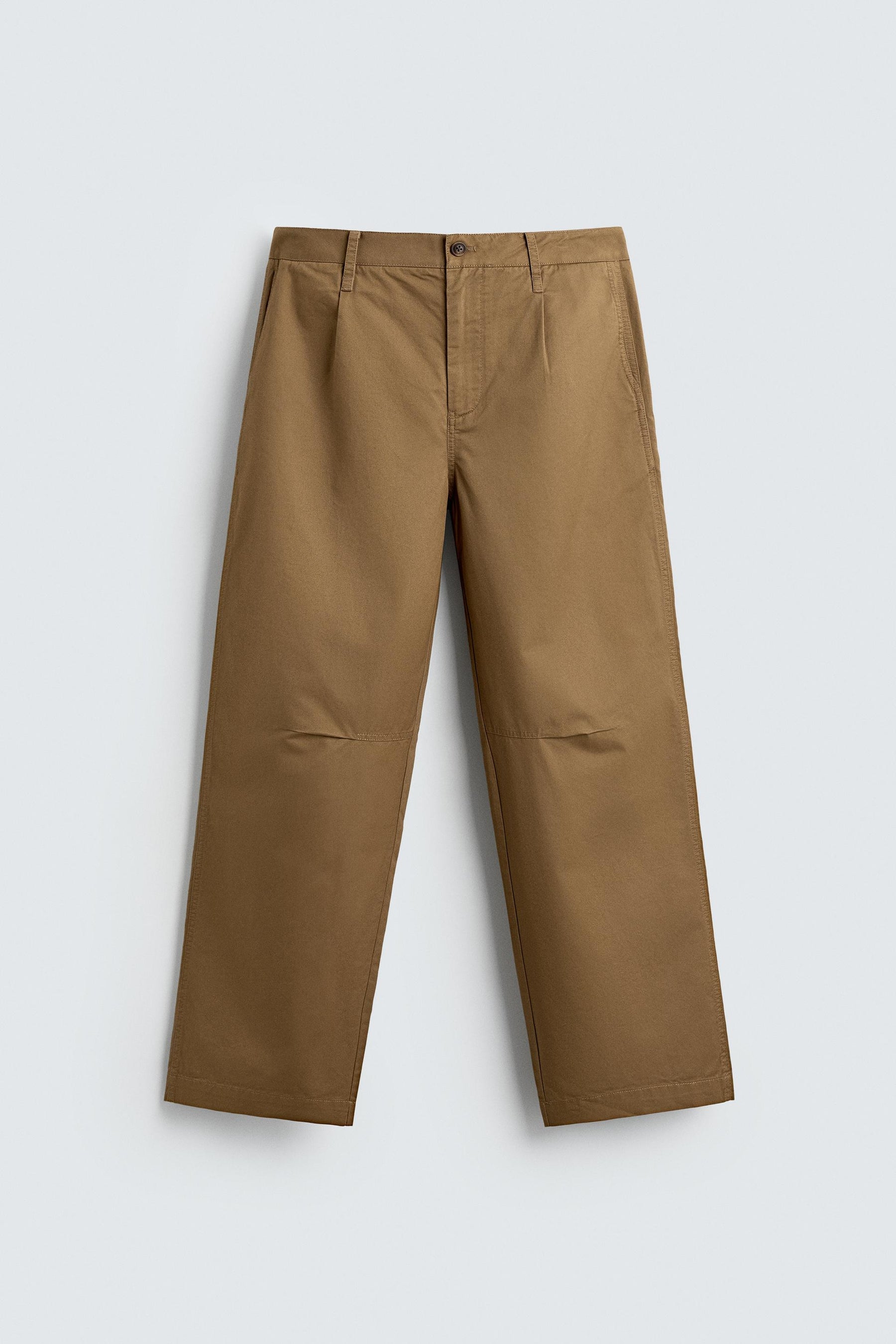 RELAXED FIT PLEATED CHINO TROUSERS - Image 7