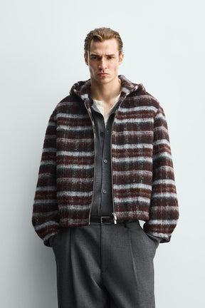 Hooded Check Jacket