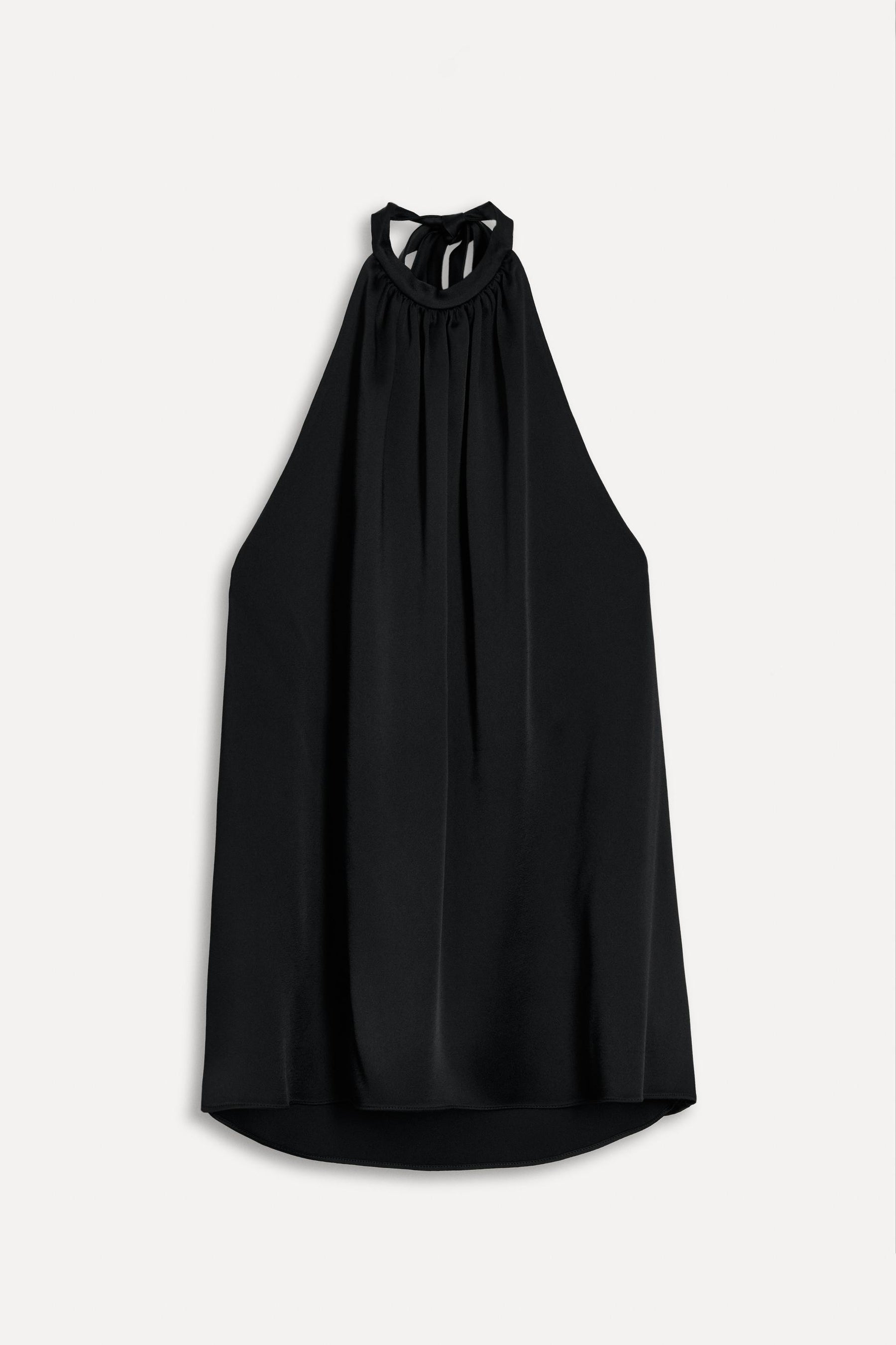 Neckholder-Top mit Bindeband