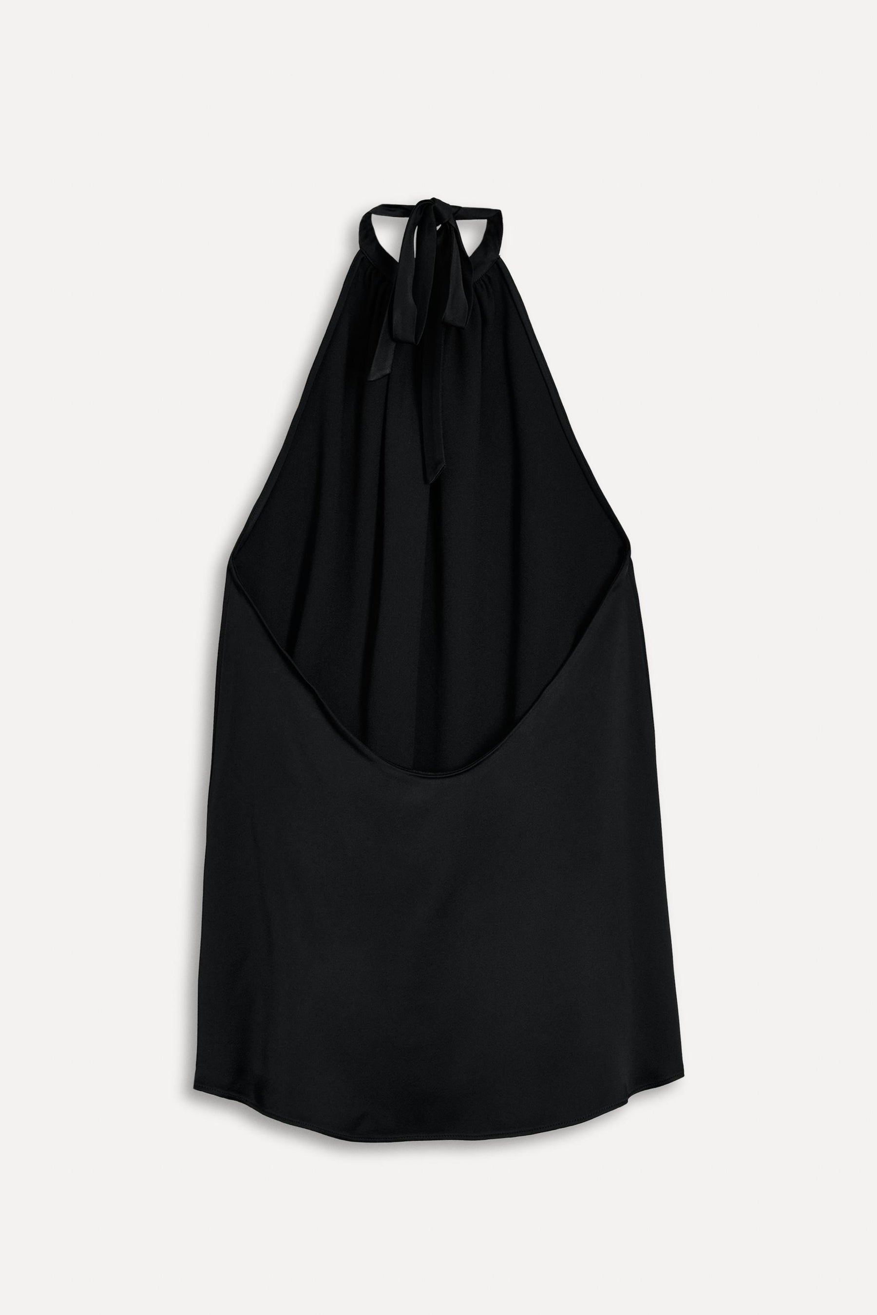 Neckholder-Top mit Bindeband