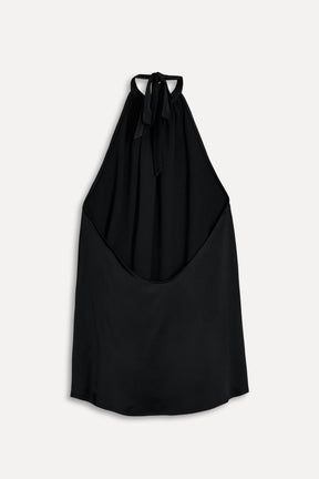 Neckholder-Top mit Bindeband