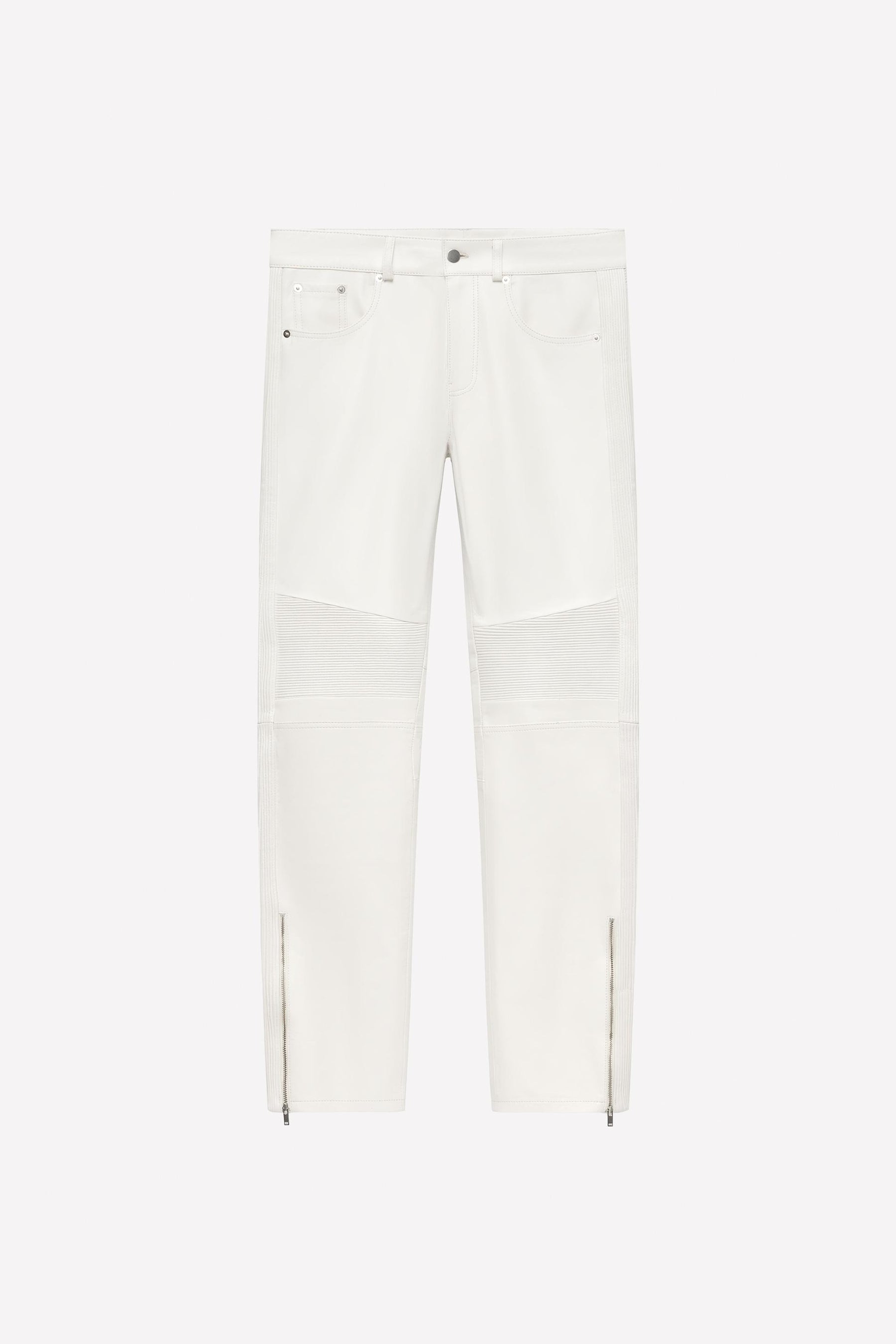 LEATHER BIKER TROUSERS LUDOVIC DE SAINT SERNIN x - Image 1