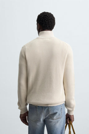 Zip Knit Pullover