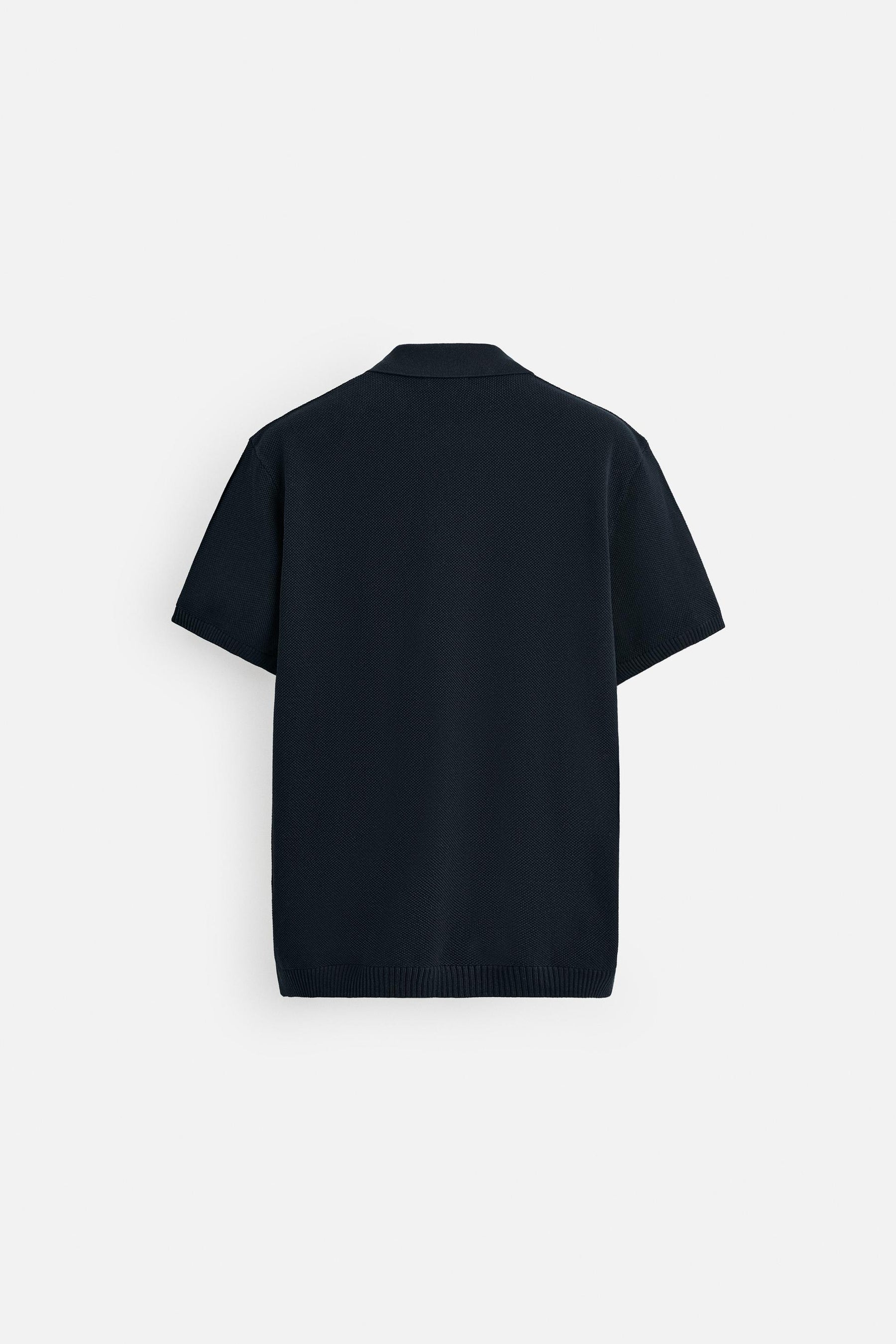 TEXTURED KNIT POLO SHIRT - Image 7