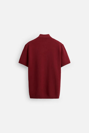 TEXTURED KNIT POLO SHIRT - Image 7