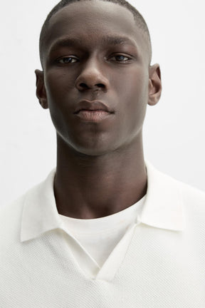 TEXTURED KNIT POLO SHIRT - Image 6