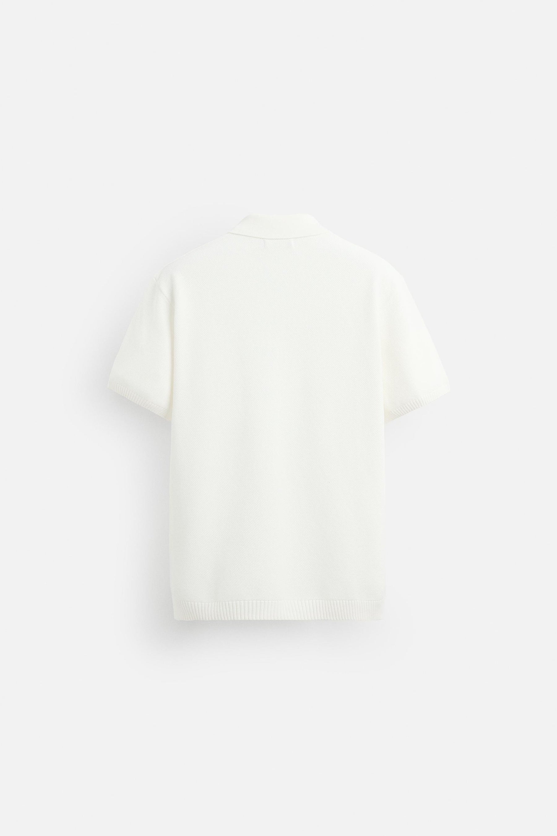 TEXTURED KNIT POLO SHIRT - Image 7