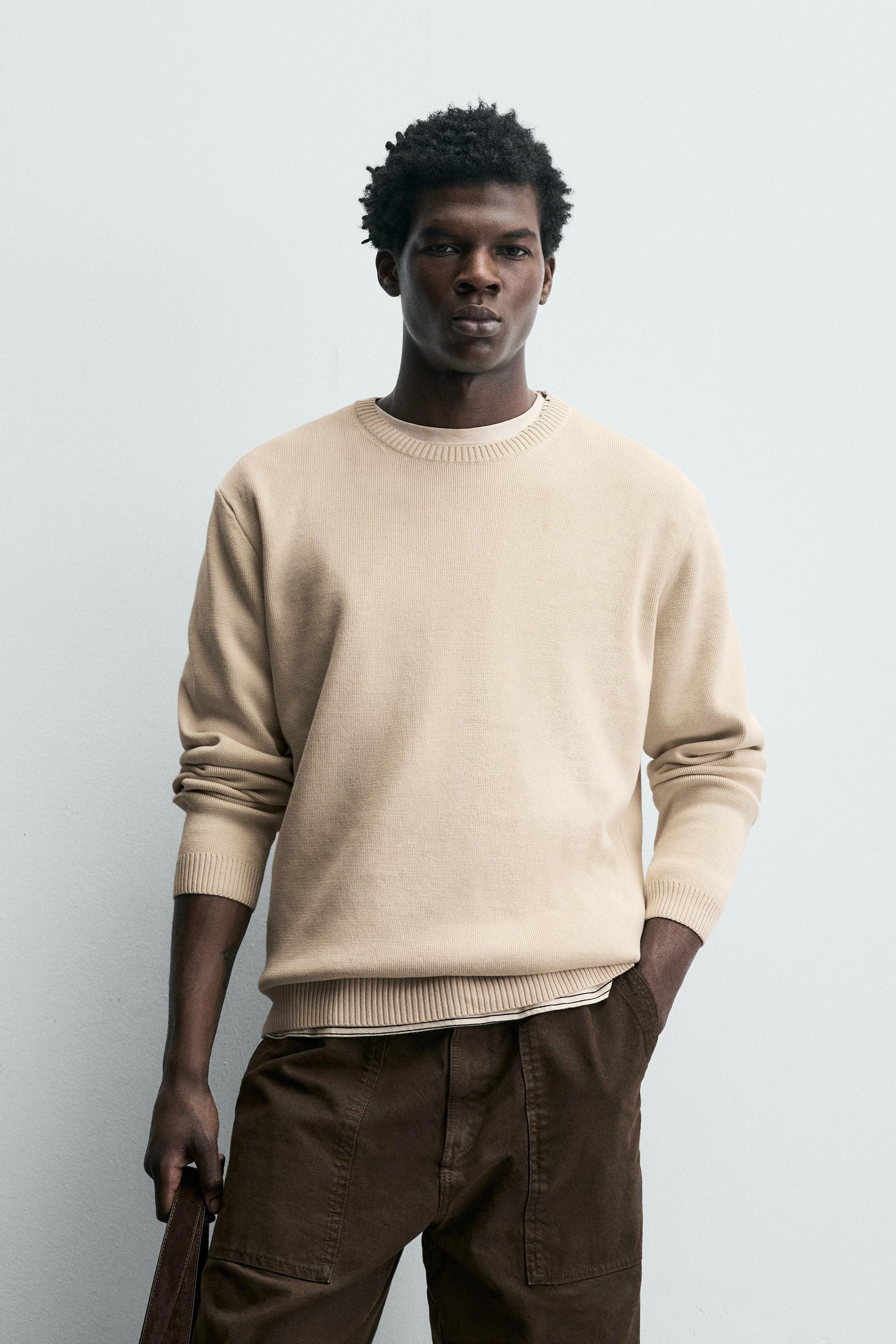TEXTURED COTTON JUMPER - Image 2