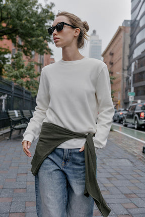 Waffelstrick-T-Shirt