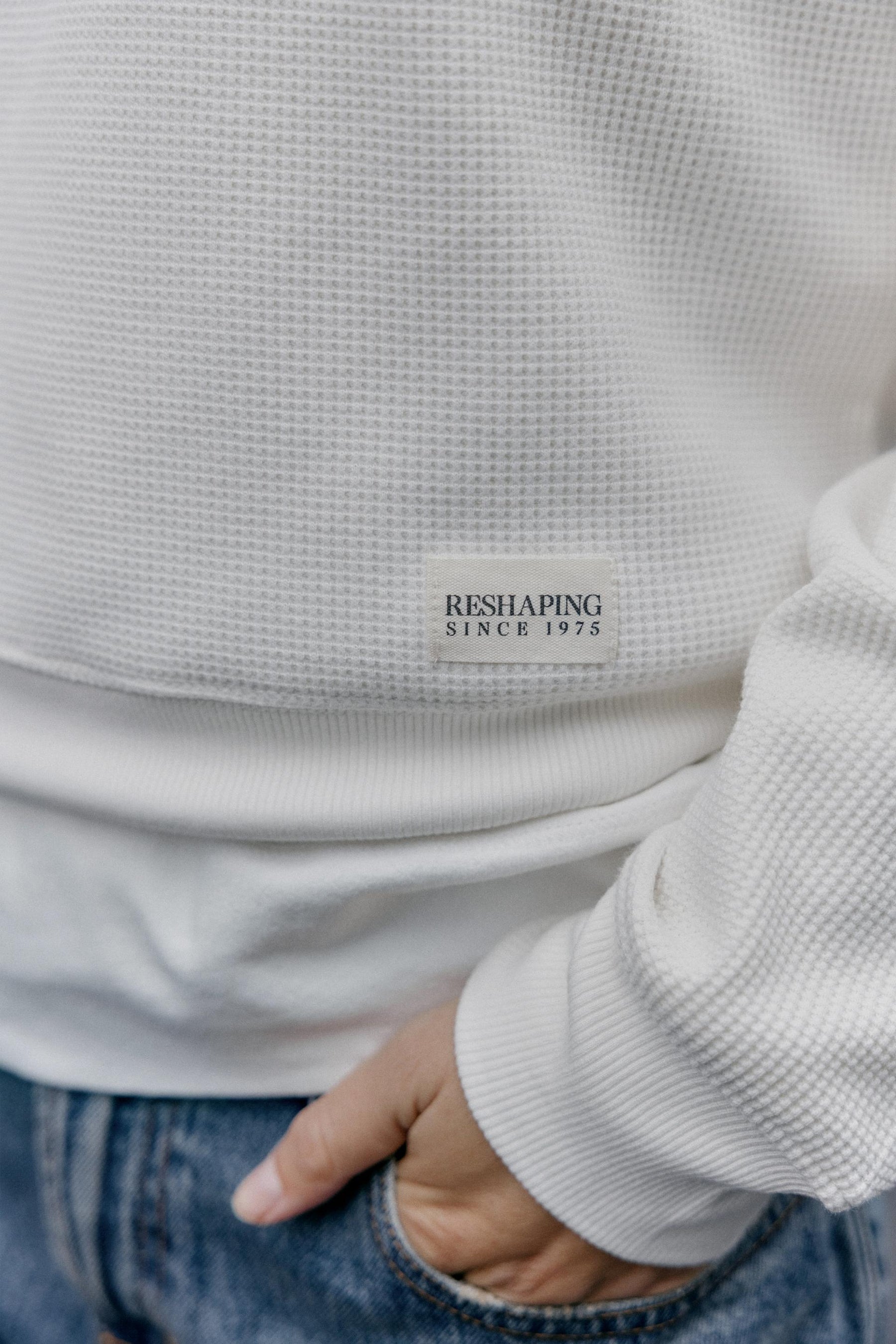 Waffelstrick-T-Shirt