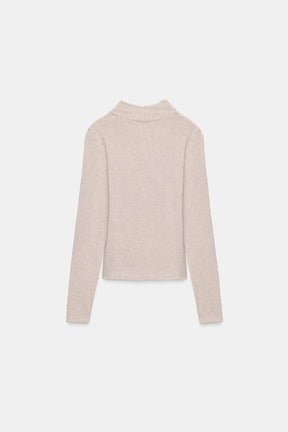 Seitlich drapiertes T-Shirt