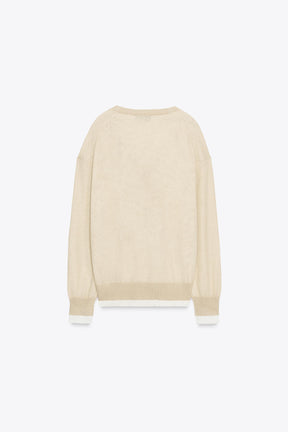 DOUBLE LAYER KNIT CARDIGAN - Image 7