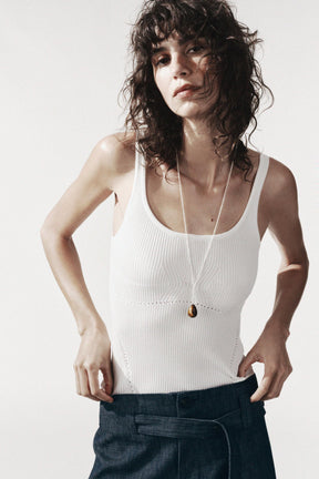 FITTED KNIT TOP - Image 2