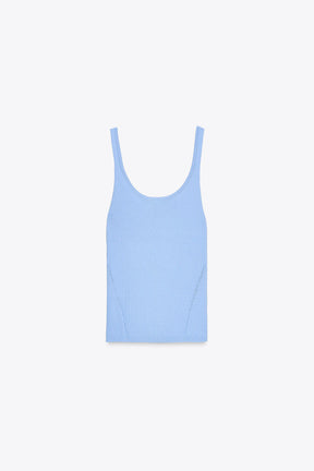 FITTED KNIT TOP - Image 4