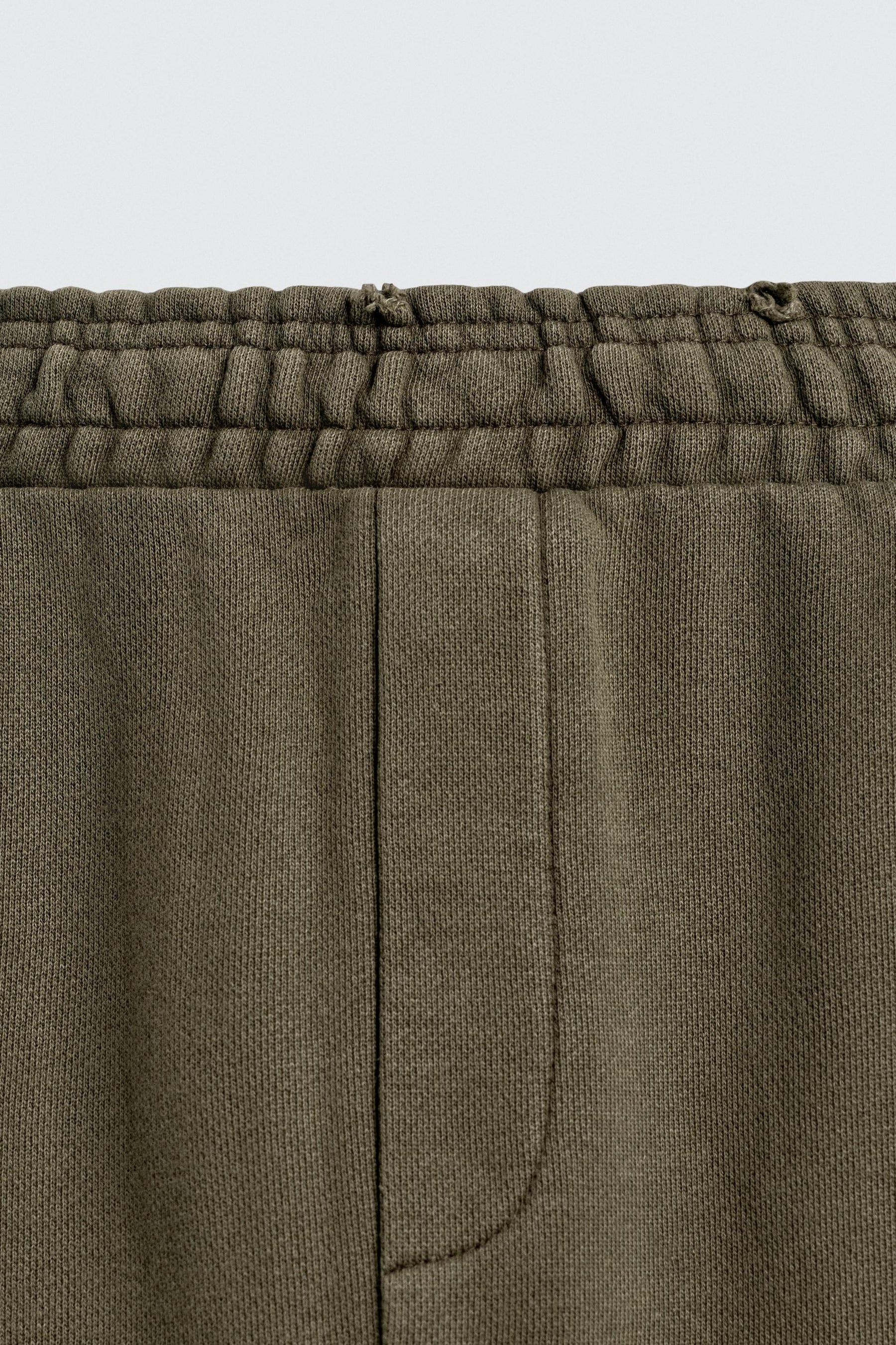 RELAXED FIT FADED EFFECT TROUSERS - Image 9