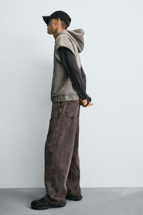 WASHED RELAXED FIT JOGGER TROUSERS - Image 6