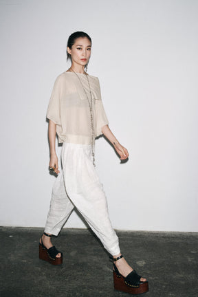 PLAIN KNIT SHORT SLEEVE JUMPER - Image 1