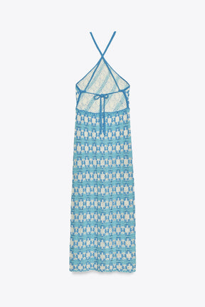 KNIT HALTER DRESS - Image 5