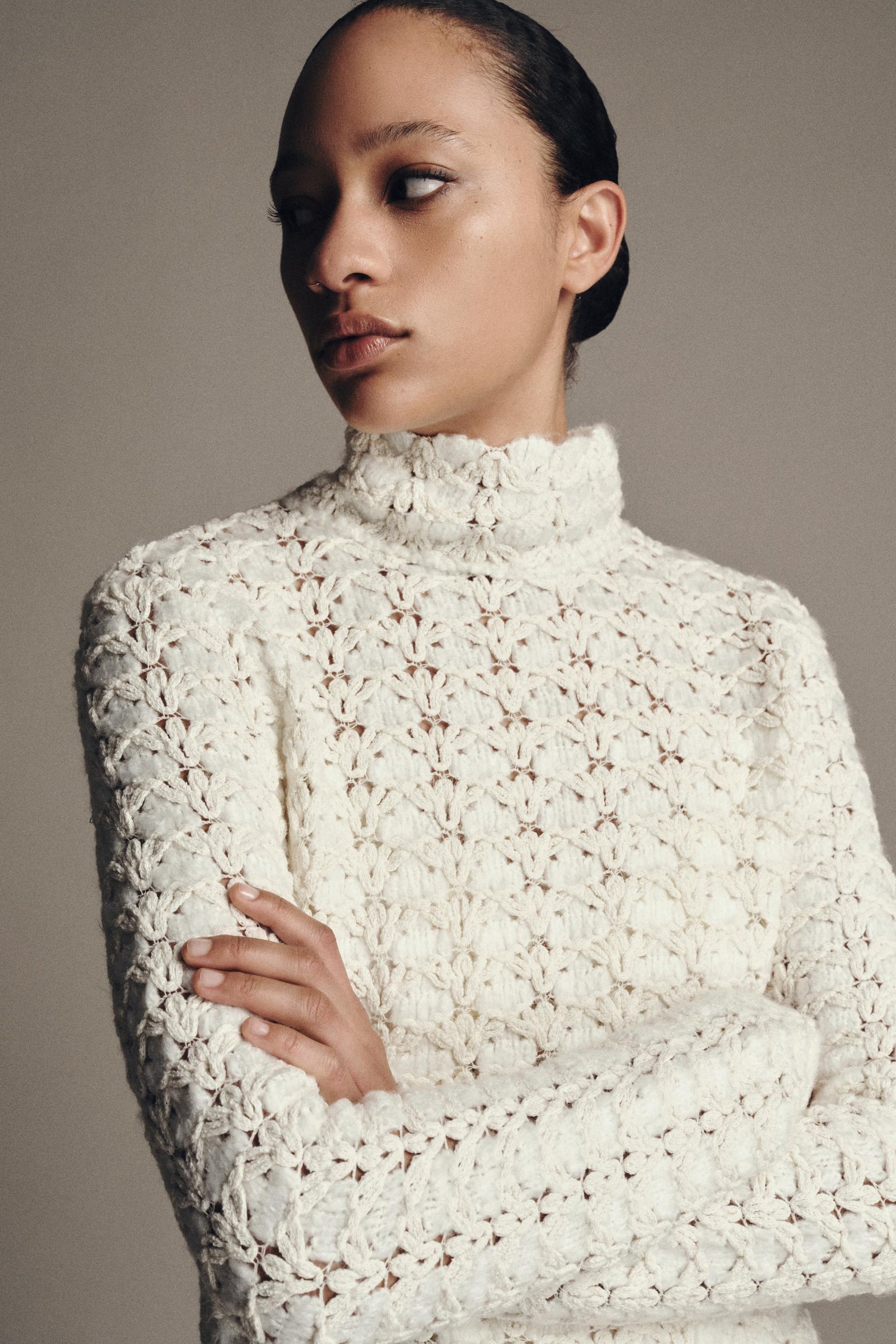 Kombinierter Strickpullover