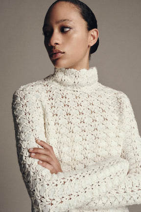 Kombinierter Strickpullover