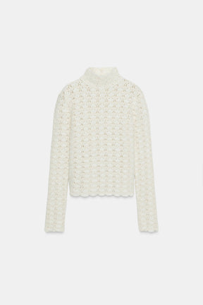 Kombinierter Strickpullover