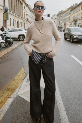 Woll-Alpaka-Pullover