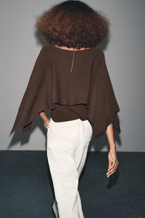 KNIT CAPE JUMPER - Image 3