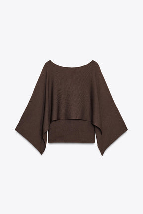 KNIT CAPE JUMPER - Image 8