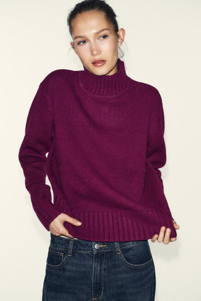 HIGH NECK KNIT JUMPER - Image 2
