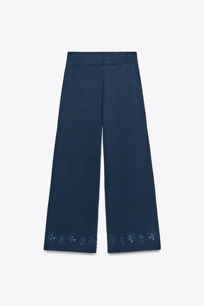 KNIT TROUSERS WITH CUTWORK EMBROIDERY - Image 5