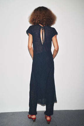 FINE KNIT WRINKLED-EFFECT TROUSERS - Image 6