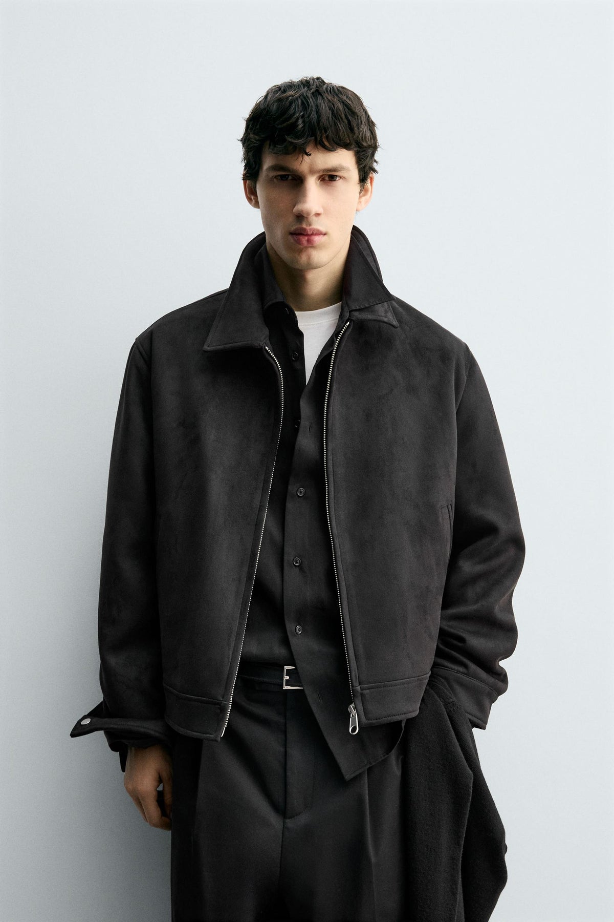 FAUX SUEDE REGULAR FIT JACKET - Image 2