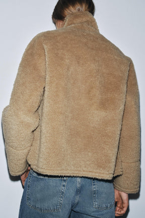 ZW COLLECTION FAUX SHEARLING DOUBLE-FACED JACKET - Image 6