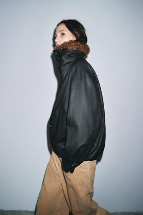 FAUX SHEARLING BOMBER JACKET ZW COLLECTION - Image 7