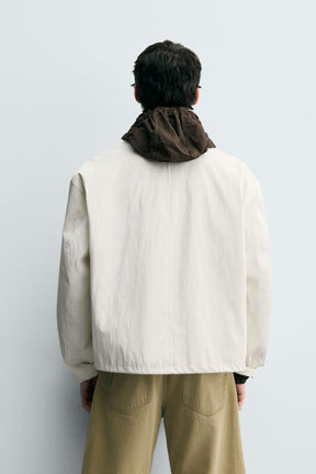 RELAXED FIT SHINY FINISH JACKET - Image 3