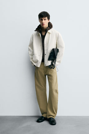 RELAXED FIT SHINY FINISH JACKET - Image 1