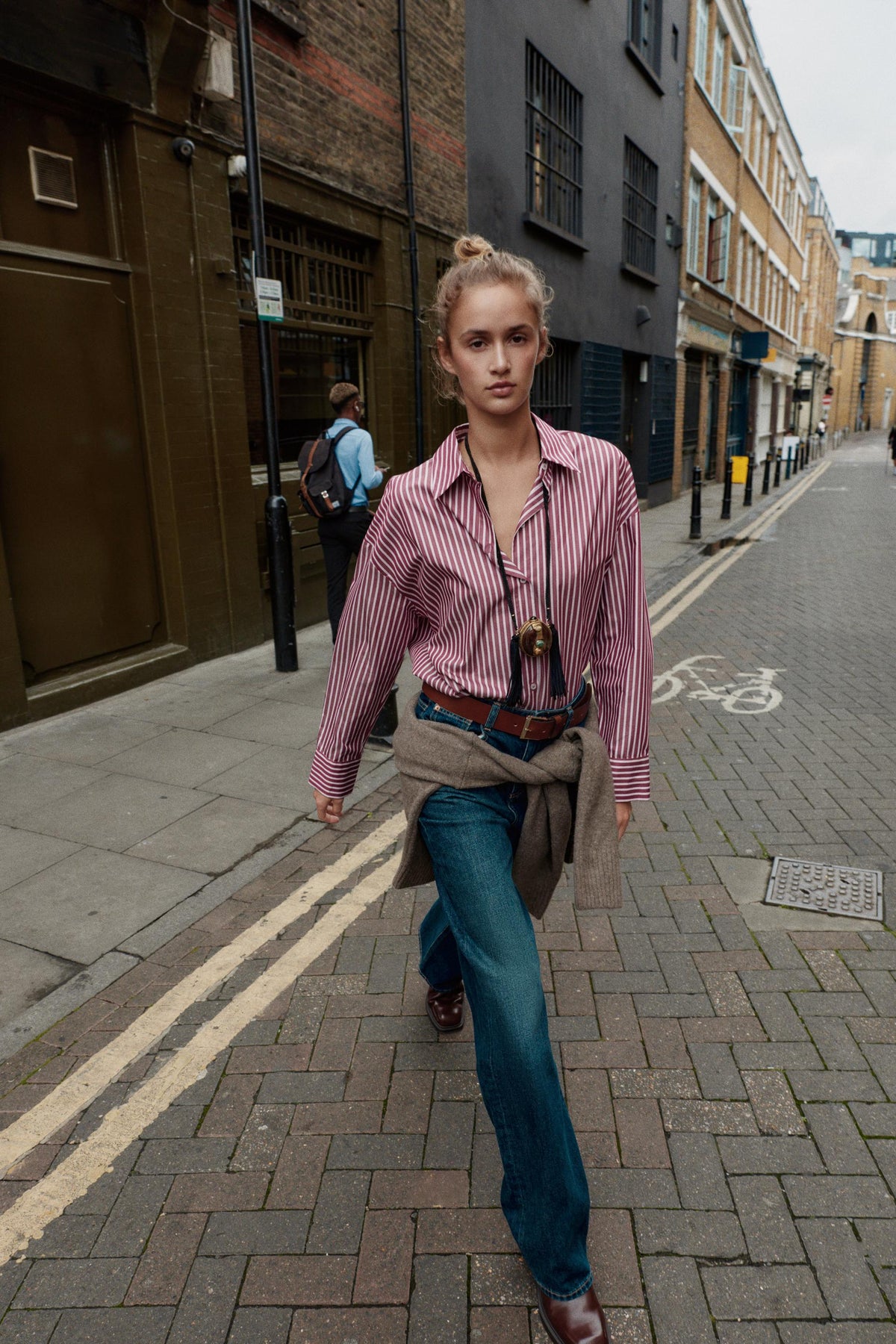 GESTREIFTES POPELINE-HEMD