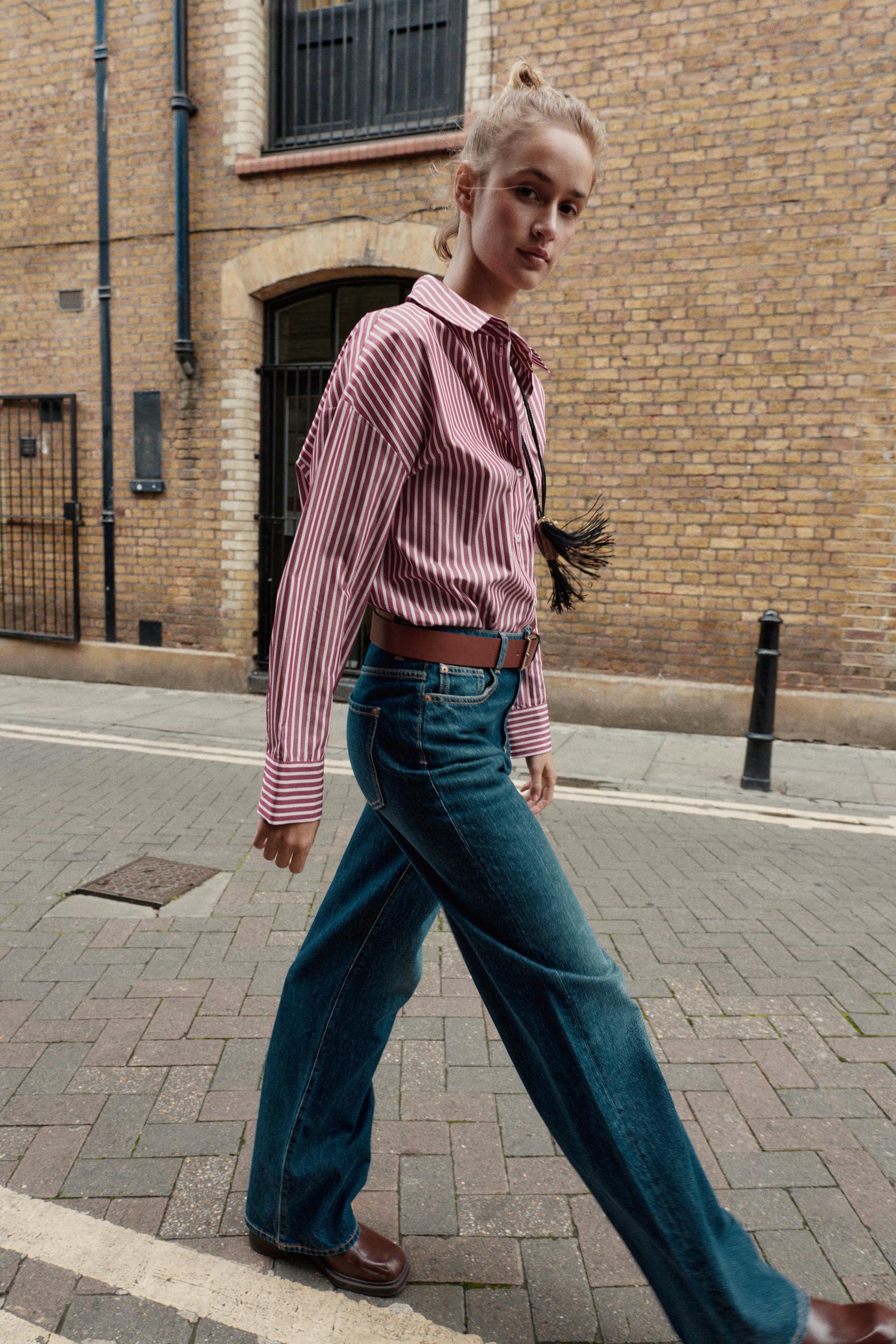 GESTREIFTES POPELINE-HEMD