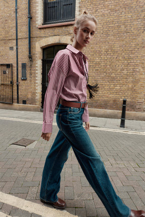 GESTREIFTES POPELINE-HEMD