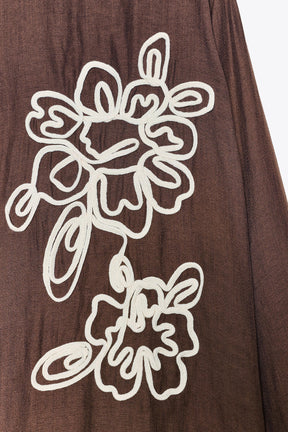 Hemd mit strukturiertem Blumenmuster