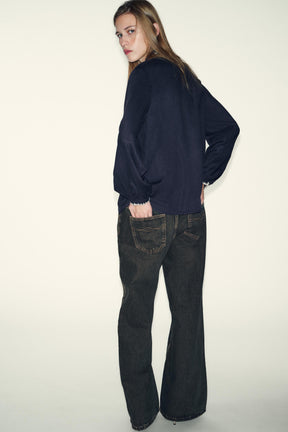 Bluse mit Krawatte und