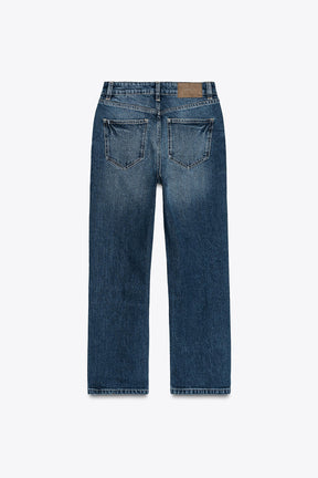 Schmal geschnittene High-Waist-Jeans