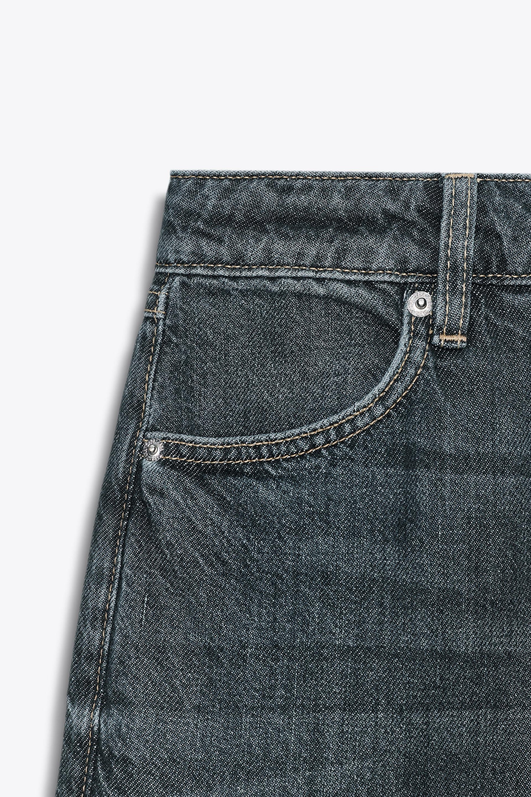 Jeans mit gerader Passform und hohem Bund
