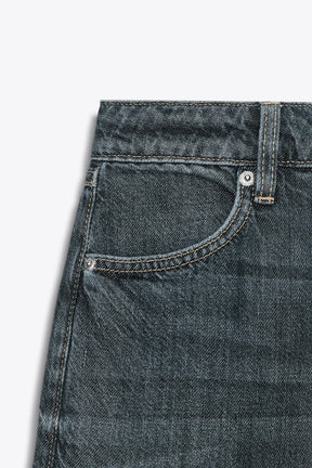 Jeans mit gerader Passform und hohem Bund