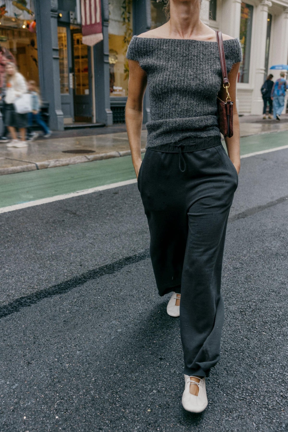 Kontrastgewaschene Hosen