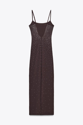 RHINESTONE POLYAMIDE DRESS - Image 7