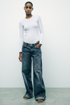 Body aus Baumwoll-Modal