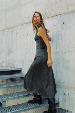 Twillkleid mit Gürtel